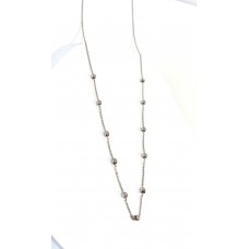 Ασημένιο κολιέ - με ασημένιες μπίλιες (SN233)